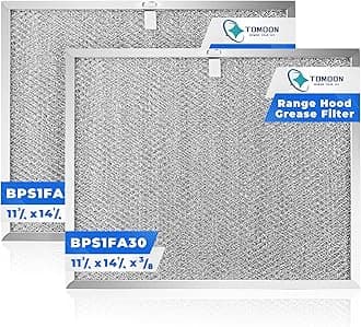 - 2 Pack Allure Range Hood Filter BPS1FA30 11-3/4" x 14-1/4" x 3/8" - Exact Fit Bro.an QS1 30" Nu.tone WS1 QS2 Range Hood, Replaces 99010299 BPS2FA30 99010305 S99010305 AP3378953 by TOMOON