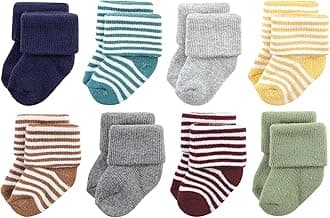 Hudson Baby baby-girls Cotton Rich Newborn and Terry Socks