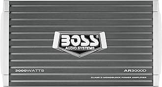 Boss Audio 3000W Armor Monoblock Class D 1 Channel Stable Amplifier with Remote Subwoofer Level Control