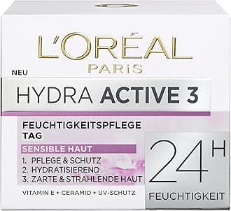 L'Oreal Paris Dermo Expertise "Hydra Active 3" Hydrafresh Cream for Dry and Sensitive Skin, 50 ml