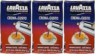 Crema e Gusto Ground Coffee, Italian , 8.8-Ounce Bricks (Pack of 3)