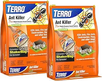 Ant Killer Plus Multi-Purpose Insect Control for Outdoors - Kills Fire Ants, Fleas, Cockroaches, and Other Crawling Insects - Ant Killing Granules - T901SR, 2 Pack