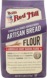 Artisan Bread Flour 5 Pounds (Case of 4)