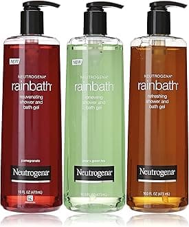 Rainbath Multi-pack of 3, 1 Original Formula, 1 Pomegranate and 1 Pear & Green Tea, 16 fl.