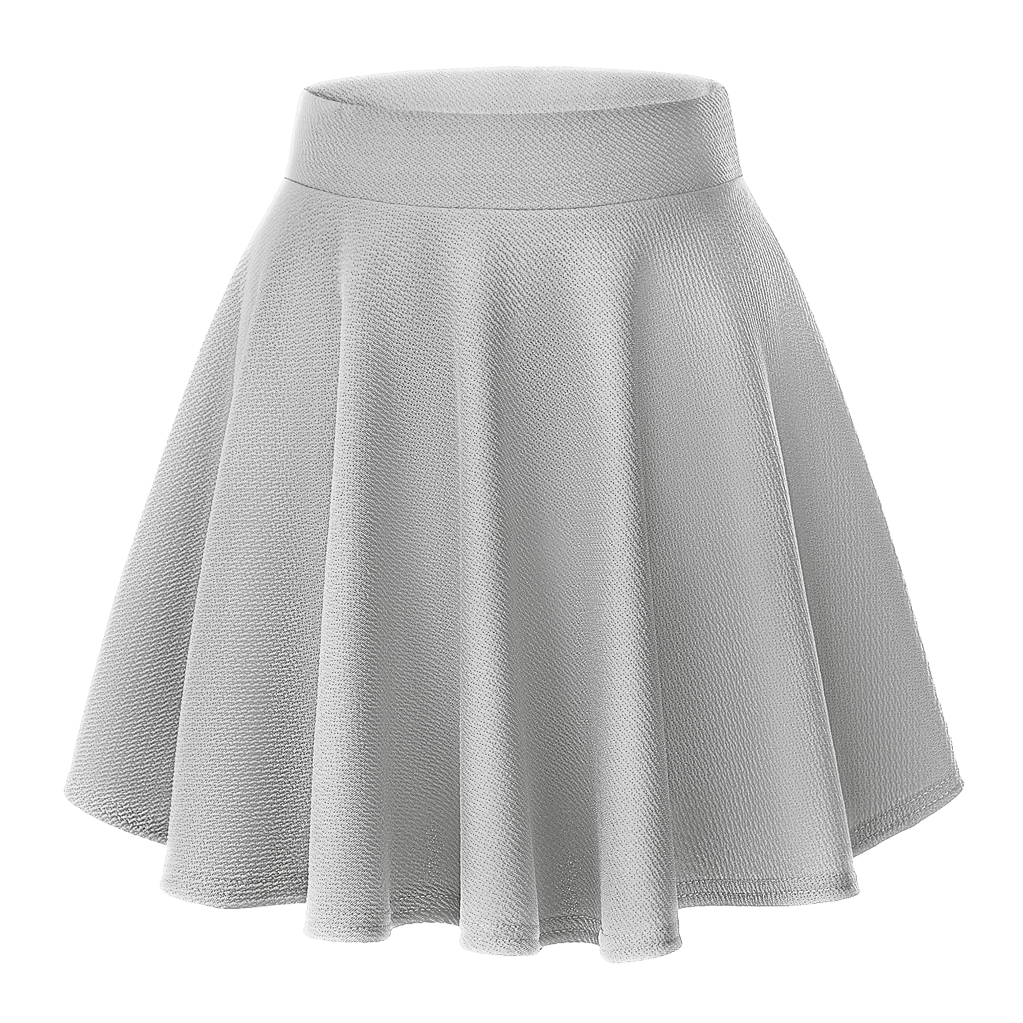 Women's Basic Versatile Stretchy Flared Casual Mini Skater Skirt