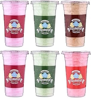 - Cotton Candy's / Candy Floss / Buddhi Ke Baal - Bubble Gum / Caramel / Kaccha Aam / Paan Flavour - 30 GMS Each - Pack of 6 (2 Bubble Gum + 2 Kaccha Aam + 1 Caramel + 1 Paan)