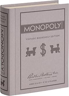 WS Game Company Monopoly Vintage Bookshelf Edition