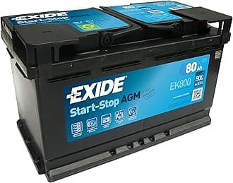 Exide EK800 AGM Car Battery Type 110/115 (3 Year), Large