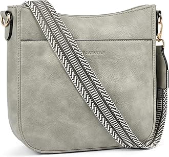 Crossbody Bags for Women Trendy Vegan Leather Hobo Purses Shoulder Handbags Wide Shoulder Strap