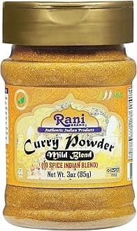 Rani Curry Powder Mild (10-Spice Authentic Indian Blend) 3oz (85g) PET Jar ~ All Natural | Salt-Free | NO Chili or Peppers | Vegan | No Colors | Gluten Friendly | NON-GMO | Kosher | Indian Origin