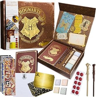 Harry Potter Gifts, Stationery Set with Notebook, Wand Pen, Letter Writing Set with Envelopes and Stickers