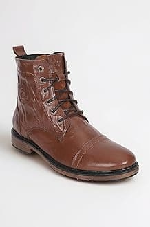 - Crumbled Leather Boots For Men