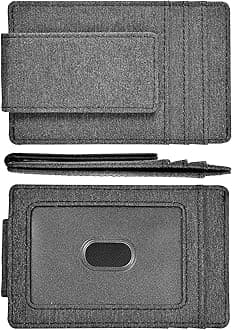 kinzd Money Clip, Front Pocket Wallet, Leather RFID Blocking Strong Magnet thin Wallet