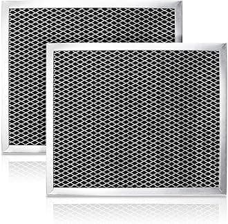 97007696 Range Hood Filter Charcoal Odour Filter for Range vent hood (8 3/4" X 10 1/2" X 3/8")-2 Pack by Cenipar