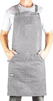 Hudson Durable Goods - Professional Grade Chef Apron for Kitchen, BBQ, and Grill