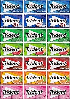Sugar-Free Chewing Gum Variety Pack Candy, Assorted Flavors, 21 Packs of 14 Pieces (294 Total Pieces)