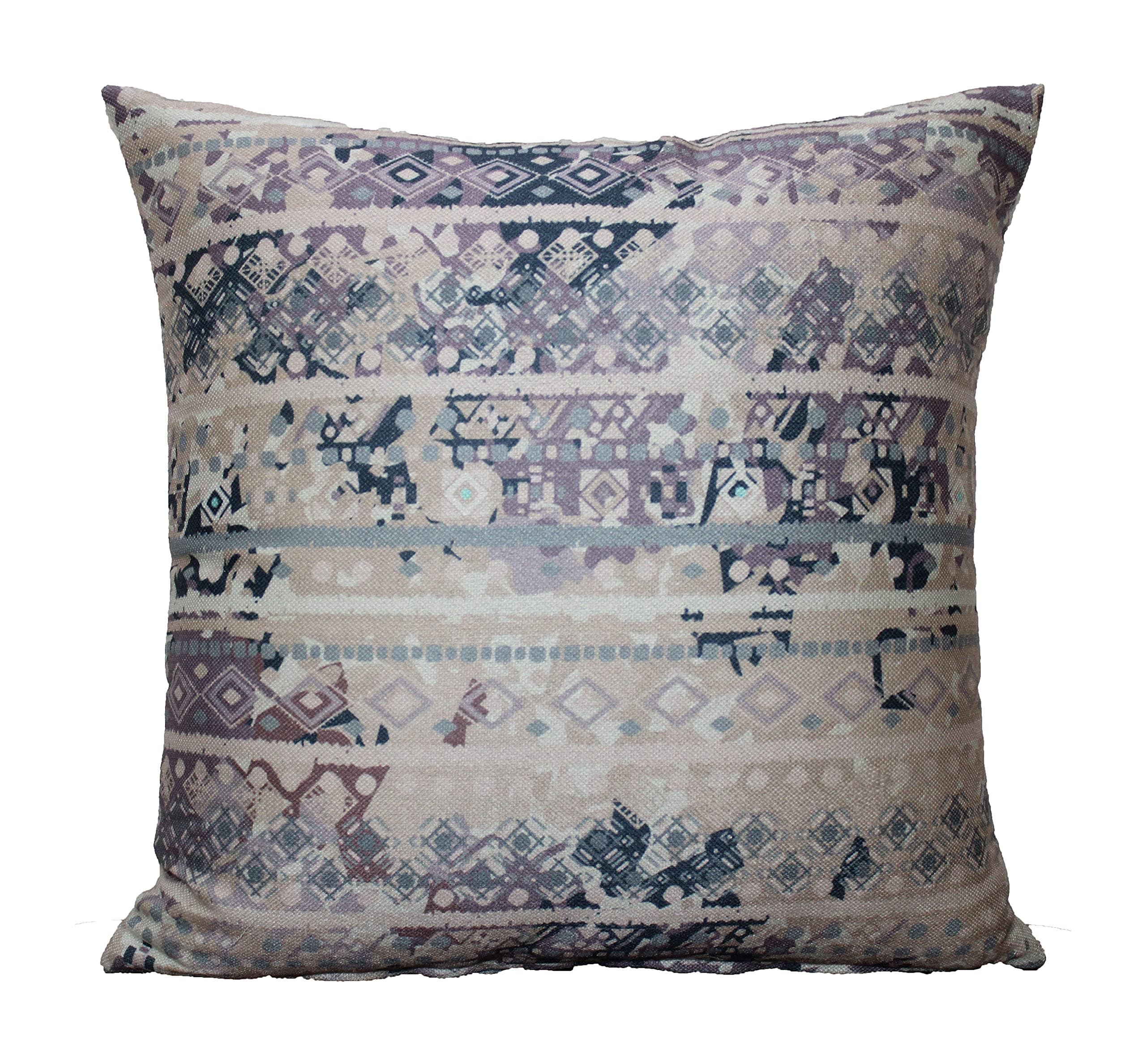 INALI Designs Digitally Printed Reversible Pillow Abstract (Multi, Polyester)