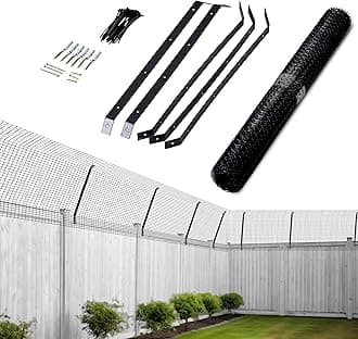 Ultimate Cat Proof Fence Anti-Climb Barrier – Secure Outdoor Catio Enclosure Kit, Weatherproof Garden Mesh Fencing for Cat Safety & Protection (30 M)