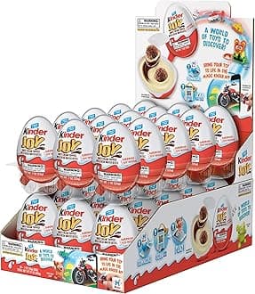Kinder JOY Eggs, 30 Count Individually Wrapped Chocolate Candy Eggs With Toys Inside, Perfect Surprise for Kids, 21 oz