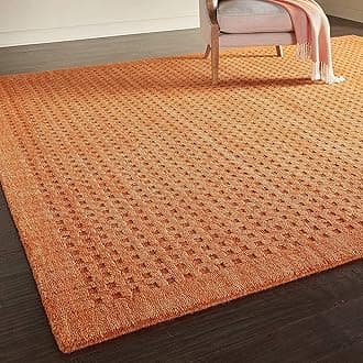 ZARA CARPETS; 'can change the floor ZARACARPETS Solid Plain Hand Made Rugs Runner Size 2 Feet by 6 Feet (2x6 feet) Loop Orange