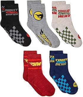 Boys' Race Car 5 Pack Crew Socks