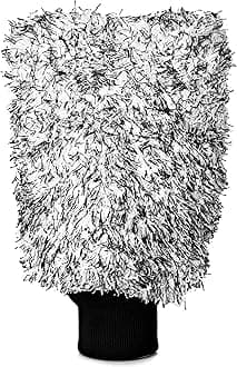 Microfiber Car Wash Mitt, Car Sponge Wrapped in Soft, Plush Fiber Cloth Material, Safe Washing with Any Car Soap, Bucket, Foam Gun, Foam Cannon, Other Cleaning Supplies