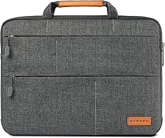 ?HYPHEN Laptop Sleeve for 14-Inch Laptops, MacBook Air/Pro ? Slim Polyester Protective Case, Lightweight & Water Resistant, Quick Access Pocket, Stylish Design, Compatible with Dell, HP, Lenovo, Asus