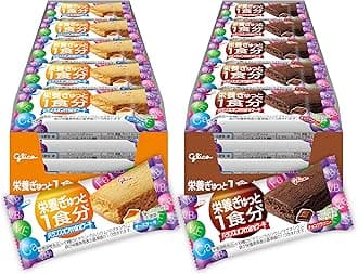Balance-On Mini Cake Assortment, Set of 2 Types, 40 Pieces (Cheesecake, Chocolate Brownie), 1 Portion, Ezaki Glico, Nutrition Control Food, Individually Packaged, Divided Portions