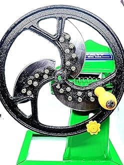 Iron Green Vegetable Cutting Machine saag Cutter for Home Kitchen use and Business Peoples (Green)
