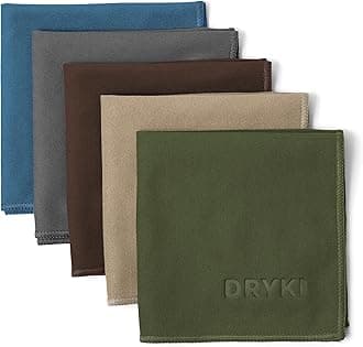 Sweat Absorbing Handkerchiefs - The Original Quick-Dry Microfiber Sweat Rags & Towels for Face, Hands, & Body - Perfect for Gym, Sports, and Work (Forest: 5 Pack)