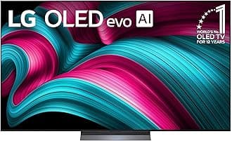 77-Inch Class OLED evo AI 4K C5 Series Smart TV w/Dolby Atmos, Dolby Vision, HDR10, AI Super Upscaling 4K, Filmmaker Mode, Wow Orchestra, Alexa Built-in (OLED77C5PUA, 2025)