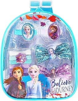 LUV HER Frozen 2 Girls Backpack with Hair Accessory Toy Set