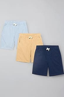 The Children's Place Boys Uniform Pull on Jogger Shorts 3-Pack