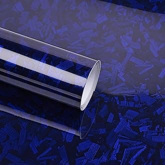 Lypumso Forged Carbon Fiber Vinyl Wraps, High Gloss Car Wrap Vinyl Rolls for DIY, Self-Adhesive Stickers with Air Release Technology for Auto Interior and Exterior