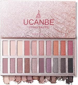 Ucanbe Pro Eyeshadow Palette Makeup, Highly Pigmented Matte Shimmer Neutral Smoky Nudes Warm Eye shadows Cosmetic (Naked)