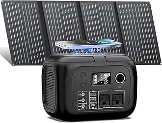 Solar Powered Generator 300W Peak/70400mAh, 260Wh Portable Power Station with Panels 40W Included, Solar Generator with AC Outlet 110V for Home Use, Camping, Outdoor, Power Backup