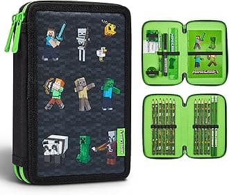Minecraft Kids Pencil Case Stationery Pens Colored Pencils Notebook School Supplies Gamer Gifts for Boys