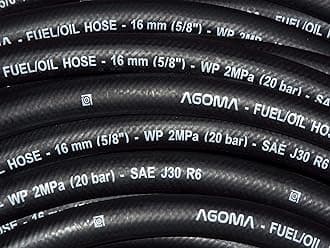 Rubber Reinforced E10 Engine Nitrile Fuel Tube,Breather Pipe,Oil,Diesel,Petrol,Water 2m Lengths Ideal for Cars,Vans and Pick-ups (12.7mm)