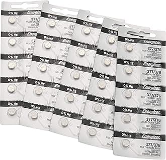 Energizer 377 1.55 Vcc Silver Oxide Battery (Value Pack of 25)