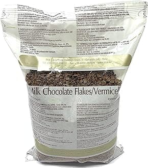 Irca | Milk Chocolate Scaglietta Flakes | Chocolate decoration for cakes, desserts, ice cream & truffles | 1kg