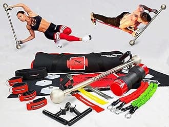 Elite Total Home Gym Set | Complete Body Weight Training Equipment | Portable Compact Personal Strength & Core Exercise Machine | Work Out Resistance Bands | Fitness Accessories For Gyms