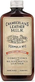 Leather Milk Conditioner and Cleaner for Furniture, Cars, Purses and Handbags. All-Natural, Non-Toxic Conditioner Made in the USA. Leather Care Liniment No. 1. 2 Sizes. Includes Premium Applicator Pad
