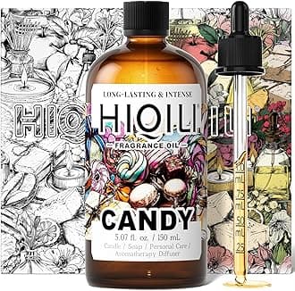 HIQILI Candy Fragrance Oil for Diffusers for Home, Sweet Scent, Perfect for Soap & Candle Making, Long-Lasting - 5.07 Fl Oz