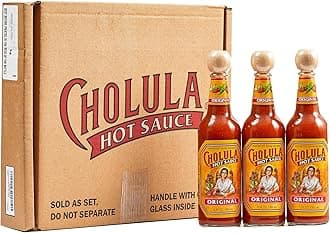 Hot Sauce Multipack, Original, Product of Mexico, Gift Set Includes Three 12 Fl Oz Bottles, Blend of Arbol & Piquin Peppers with Spices for Eggs, Rice, Tacos, Huevos Rancheros & More, 3 count