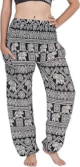 CHAINUPON Harem Pants Women Flowy Trouser Yoga Boho Hippie Clothes