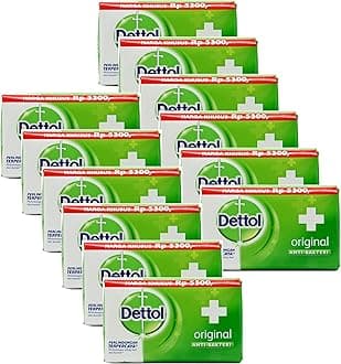 Dettol Anti-Bacterial Hand and Body Bar Soap, Original, 110 Gr / 3.88 Oz (Pack of 12)