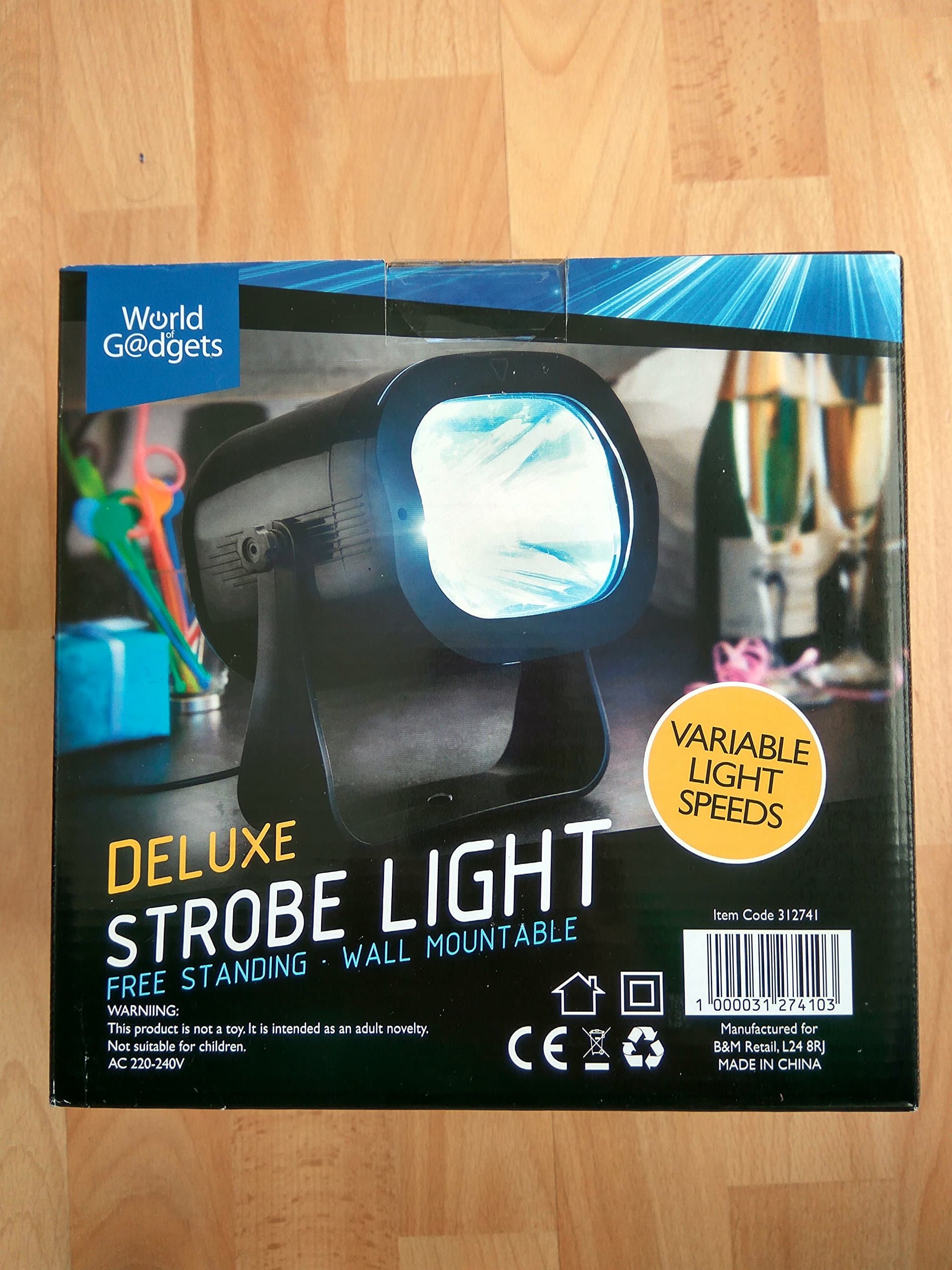 Deluxe Strobe Light Variable Light Speed DJ Party Disco