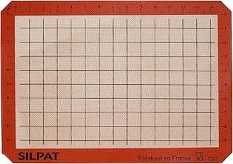 Silpat The Original Premium Non-Stick Silicone Baking Mat, Gridded Half Sheet Size, 11-5/8 x 16-1/2