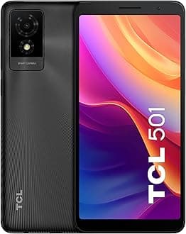 TCL 501 Dual-SIM 32GB ROM + 2GB (GSM Only | No CDMA) Factory Unlocked 4G/LTE Smartphone (Prime Black) - International Version