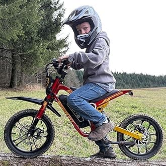 ARC-I Kids-Electric-Bike for Age 5-8, 25Miles Long-Range Electric-Motorcycle, 750W, 36V 13Ah Battery, 5-Speed Modes Electric-Dirt-Bike, 22MPH Fast E-Bike, 16" Off-Road Tires Ride on Toys for Big Kids